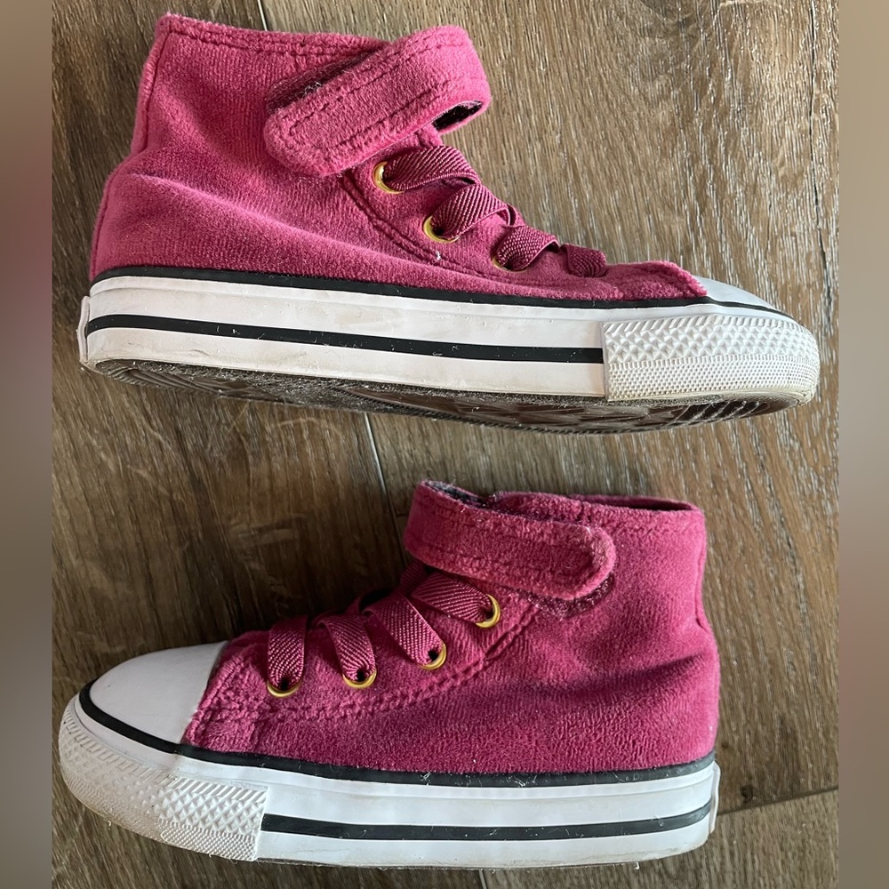Converse Chuck Taylor All Star Easy On Velvet Size 7 Toddler - Picture 3 of 5